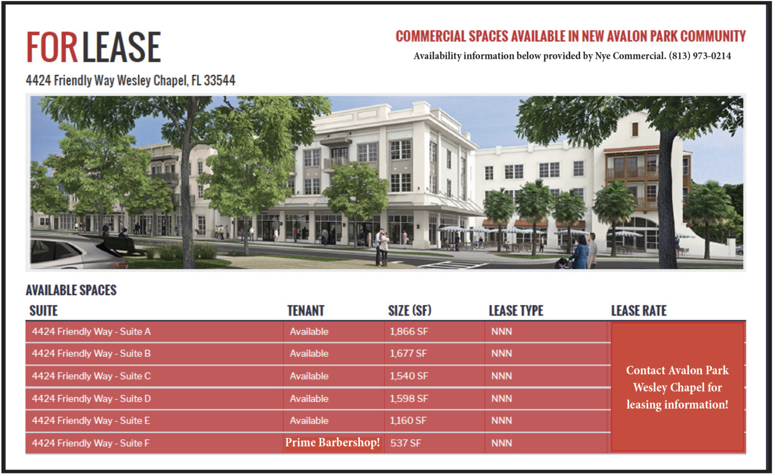 Prime Inaugural Tenant in Downtown Avalon Park