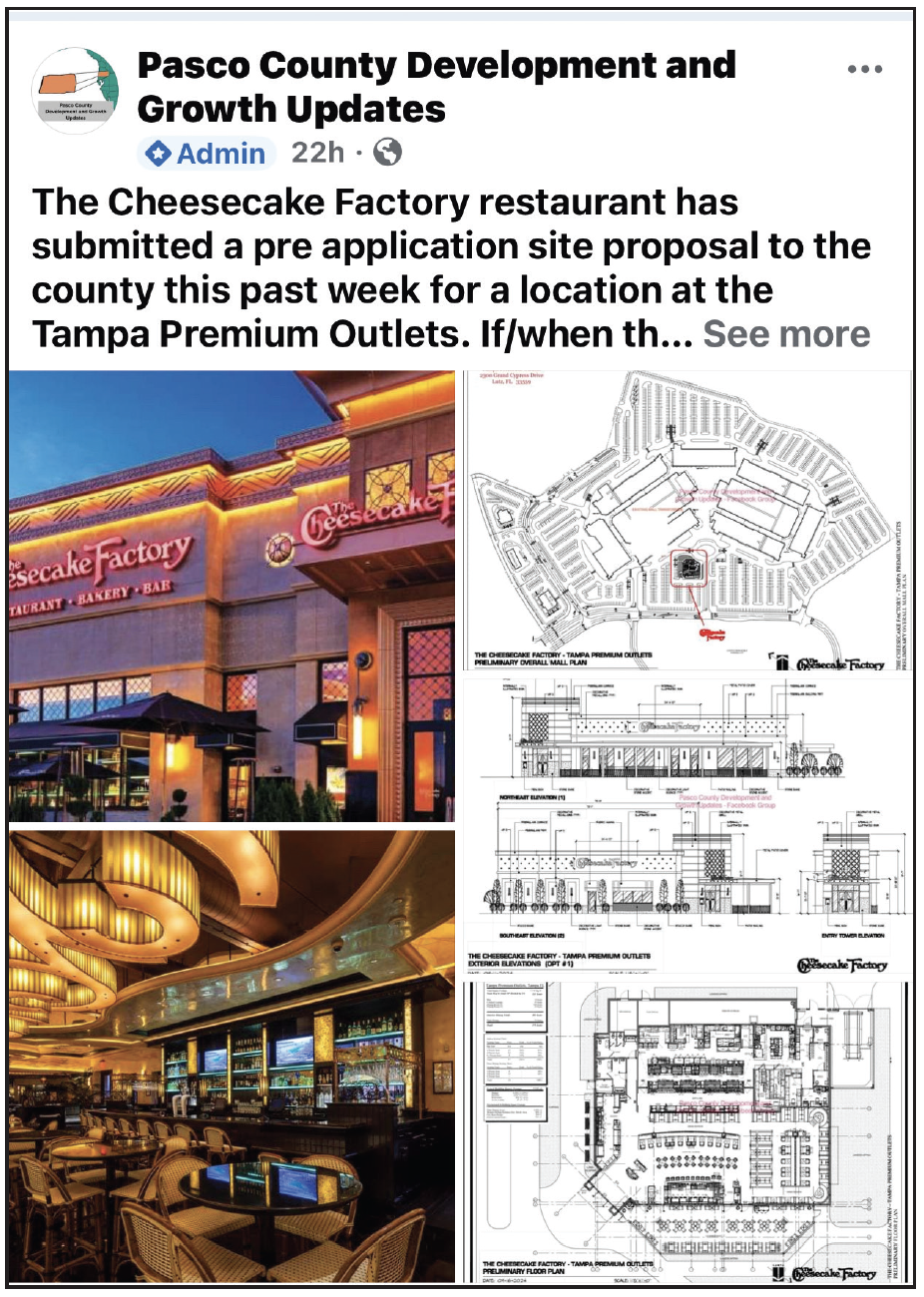 The Cheesecake Factory Submits Plans To Open At The Tampa Premium